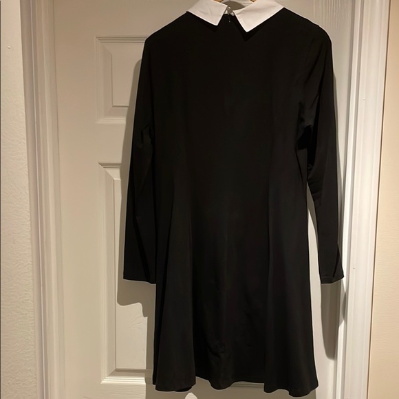 Classic Black Dress with White Collar - Picture 3 of 4